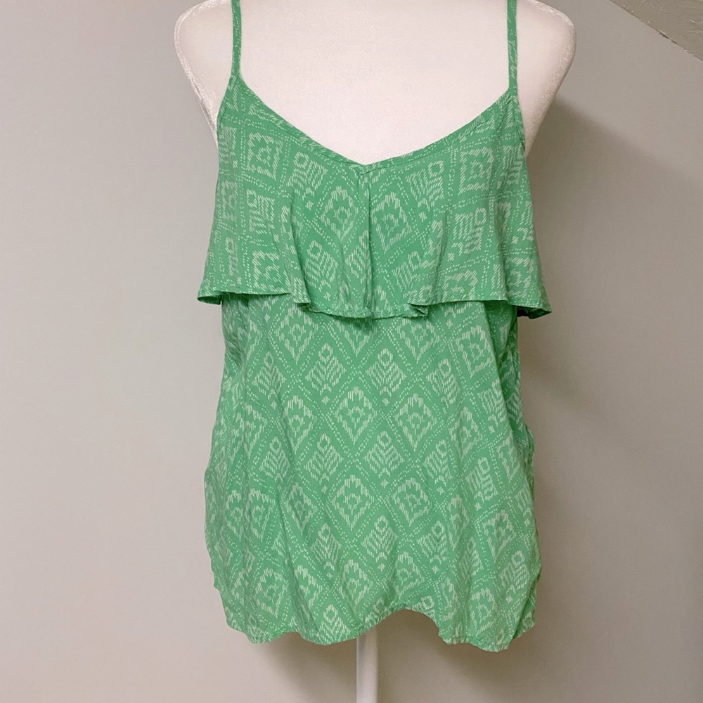 GAP Green Print Tank Top